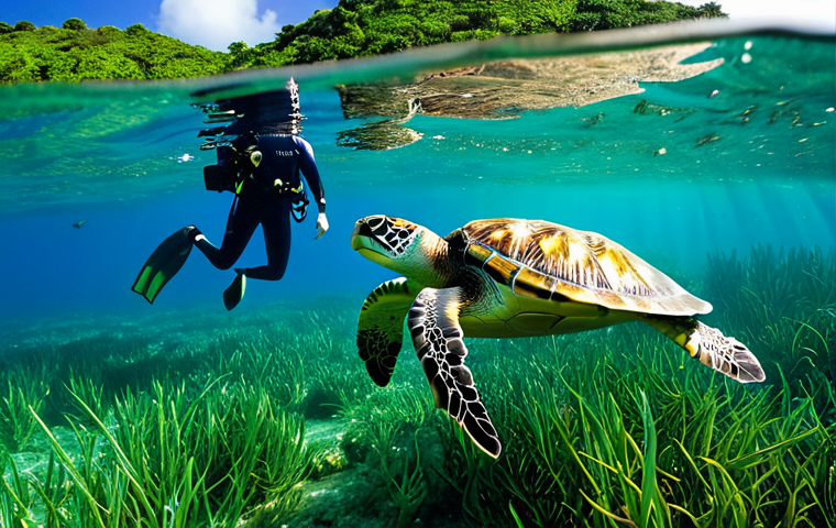세이셸 해양 환경 연구소 - **Image Prompt: Coral Reef Monitoring and Restoration**
    "A vibrant, crystal-clear underwater sce...