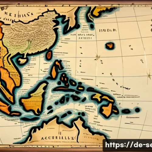 Home 31 세이셸 영국 프랑스 간 영토 분쟁 - A detailed historical map-style illustration depicting the Indian Ocean region during the 18th and 1...